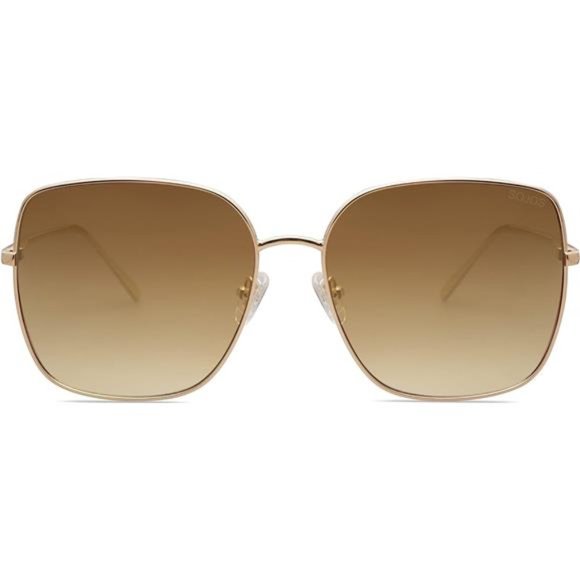 Oversized Square Metal Frame Sunglasses for Women Men Flat Mirrored Lens ?? main image 4